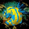 Yellow And Blue Sea Slug Diamond Paintings
