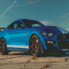 Blue Ford Shelby GT500 Car Diamond Paintings