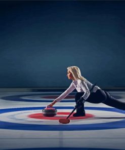 Curling Player Diamond Paintings