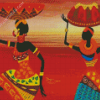 Dancing African Woman Diamond Paintings