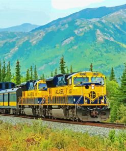 Denali Train Alaska Railroad Diamond Paintings