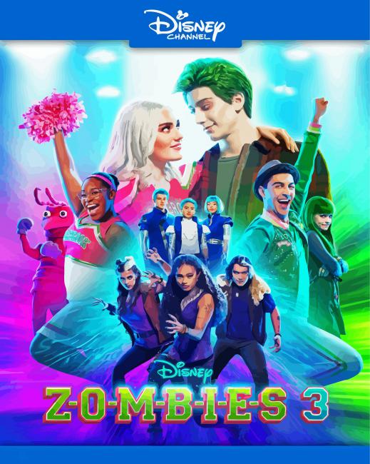 Disney Zombies 3 Poster Diamond Painting 