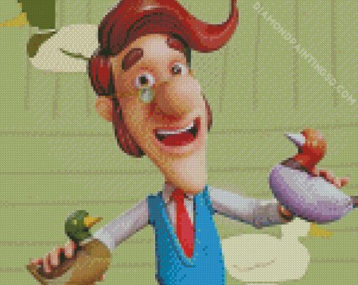 Hugh Neutron from The Adventure of Jimmy Neutron boy Genius Diamond Paintings