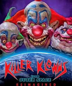Killer Klowns From Outer Space Poster Diamond Paintings