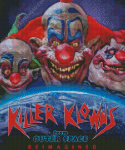 Killer Klowns From Outer Space Poster Diamond Paintings