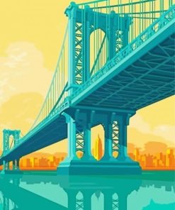 Manhattan Bridge Poster Diamond Paintings