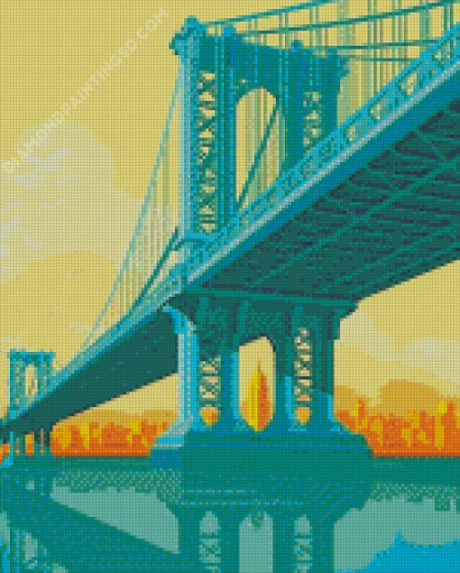 Manhattan Bridge Poster Diamond Paintings