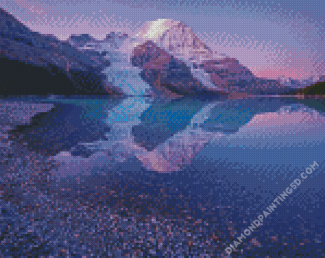 Mount Robson Lake Reflection Diamond Paintings