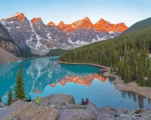 Mount Moraine Lake Diamond Paintings