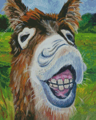 Smiling Donkey Diamond Paintings