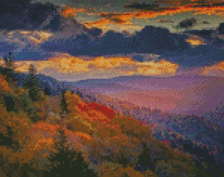 Smoky Mountain National Park Scene Diamond Paintings