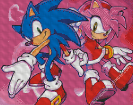 Sonic Amy Rose Characters Diamond Paintings