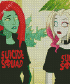 Suicide Squad Harley Quinn And Poison Ivy Diamond Paintings