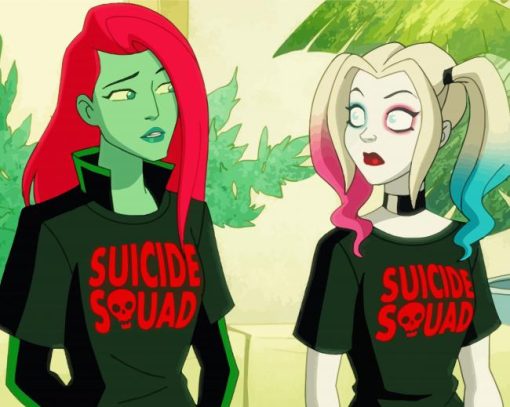 Suicide Squad Harley Quinn And Poison Ivy Diamond Paintings