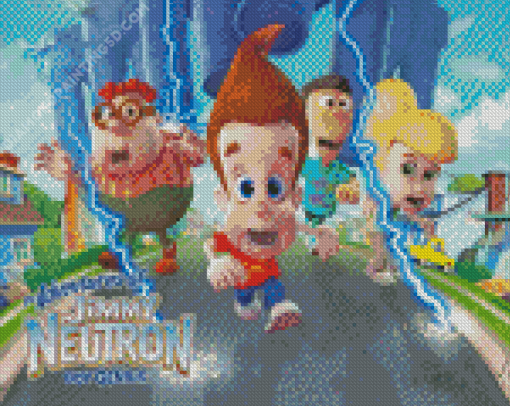 The Adventures Of Jimmy Neutron Boy Genius Poster Diamond Paintings