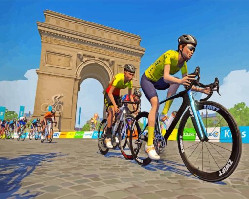Tour De France Bicycle Race Diamond Paintings