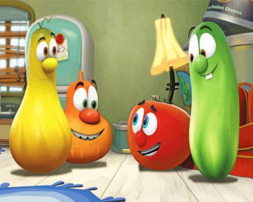 Veggietales Cartoon Diamond Paintings