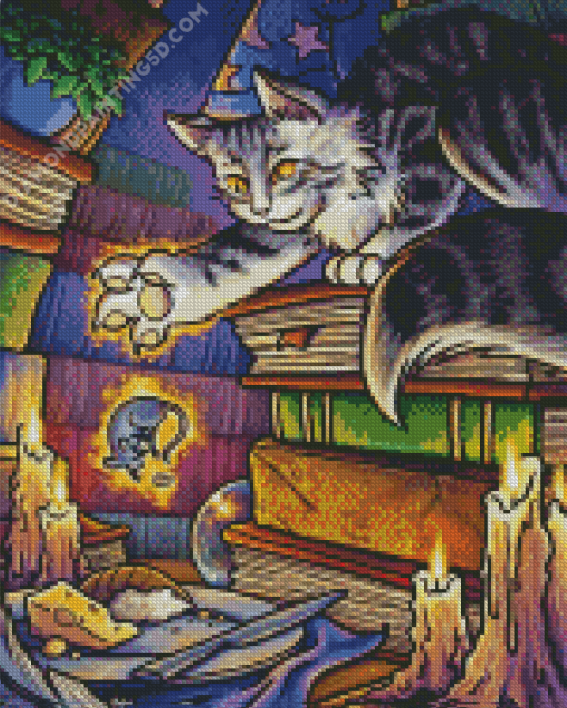 Wizard Cat Diamond Paintings