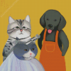 Barbers Dogs And Cats Diamond Paintings