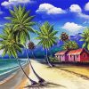 Beach Coconut Tree Diamond Paintings