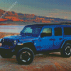 Blue Jeep Wrangler Diamond Paintings