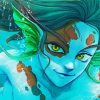 Close Up Koi Mermaid Diamond Paintings