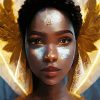 Cool African Angel Diamond Paintings