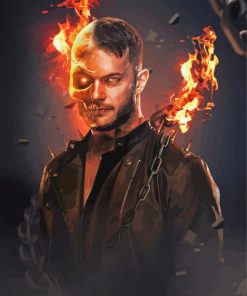 Finn Balor Ghost Rider Art Diamond Paintings