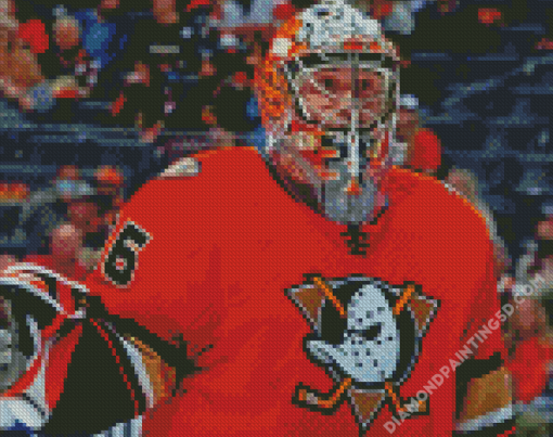 Goalie Illustration Diamond Paintings