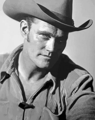 Handsome Actor Chuck Connors Diamond Paintings