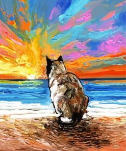 Lonely Siamese Snowshoe Cat Diamond Paintings