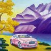 Pink Bentley Diamond Paintings