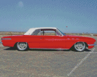 Red Classic 62 Buick Diamond Paintings