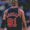 The Basketball Player Dennis Rodman Diamond Paintings