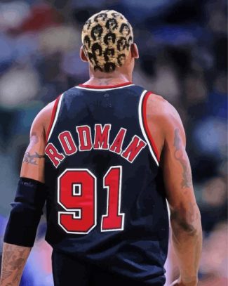 The Basketball Player Dennis Rodman Diamond Paintings