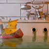 Tug Boat In Bath Diamond Paintings