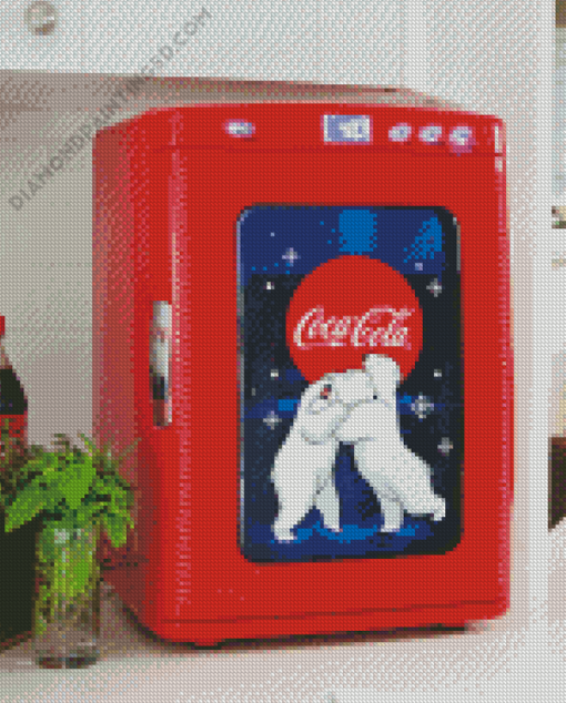 White Bears Coke Refrigerator Diamond Paintings