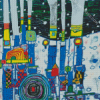 Blue Blues by Hundertwasser Diamond Paintings