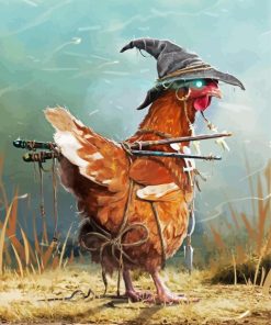 Chicken Witch Diamond Paintings