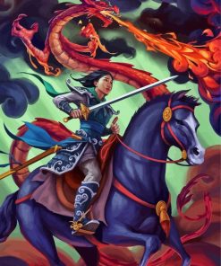 Disney Mulan Mushu Dragon Art Diamond Paintings