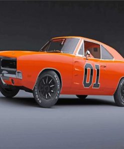 Dodge Charger General Lee Car Diamond Paintings