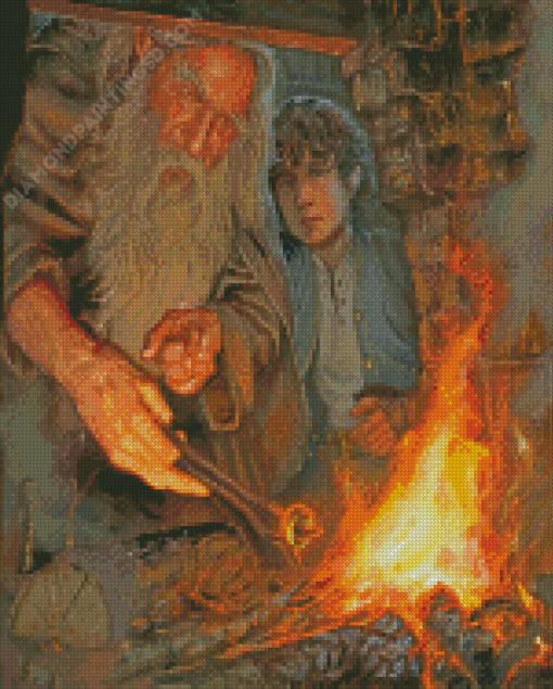 Gandalf And Frodo Art Diamond Paintings