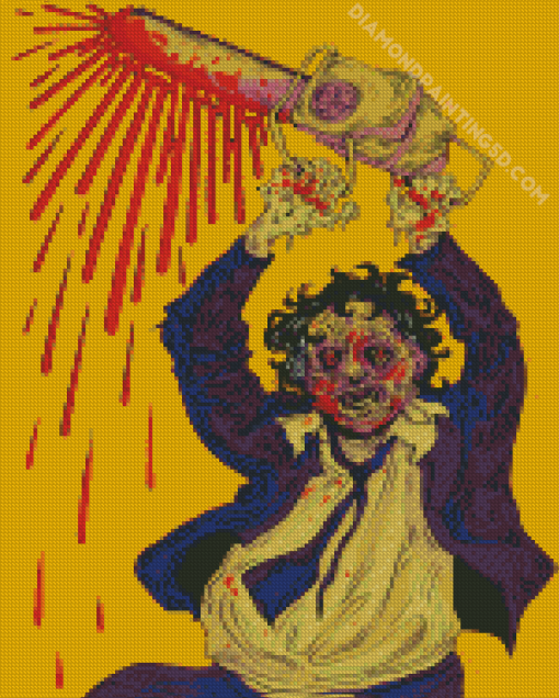 Illustration Leatherface Jackson Diamond Paintings