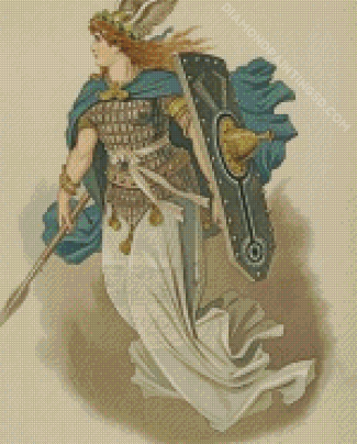 Norse Mythology Traditional Valkyrie By Carl Emil Doepler Diamond Paintings