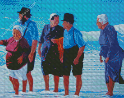 The Amish Family Diamond Paintings