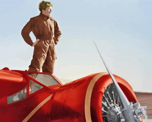 The Aviator Amelia Earhart Diamond Paintings
