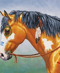 Aesthetic Tribal Horses Diamond Paintings