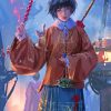 Anime Girl In China Dress Diamond Paintings
