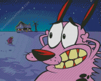 Courage The Cowardly Dog Diamond Paintings
