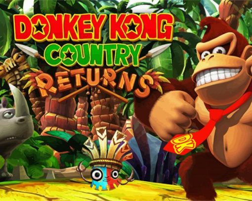 Donkey Kong Game Poster Diamond Paintings